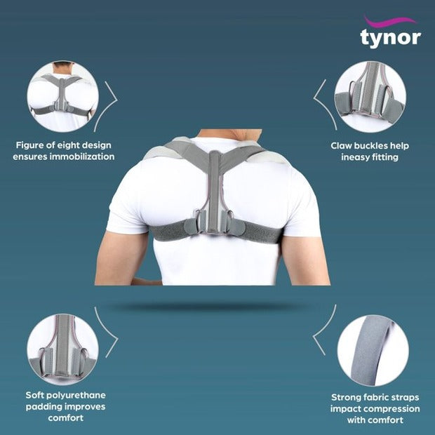 Tynor C05 Clavicle Brace with Fastening Tape