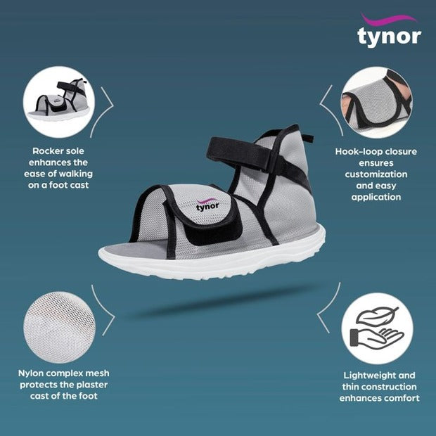 Tynor C08 Cast Shoe Rocker Sole