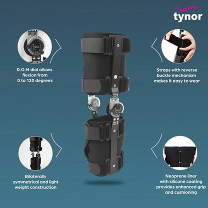 Tynor D10 R.O.M. Knee Brace 18"/46cm