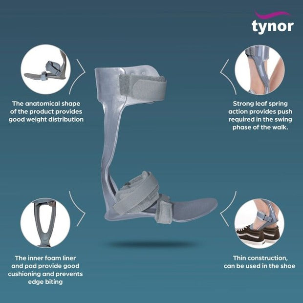 Tynor D43 Foot Drop Splint With Liner