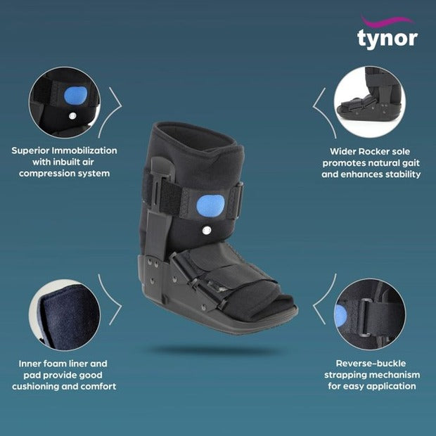 Tynor D52 Walker Boot Air- Short