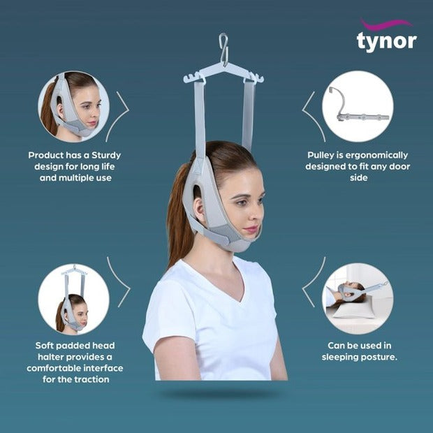 Tynor G25 Cervical Traction Kit (Sitting) with Weight Bag