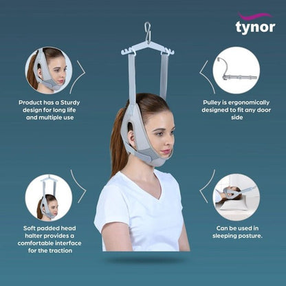 Tynor G25 Cervical Traction Kit (Sitting) with Weight Bag