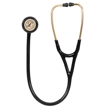3M™ Littmann® Master Cardiology™ Stethoscope, Brass-Finish Chestpiece, Black Tube, 27 inch, 2175