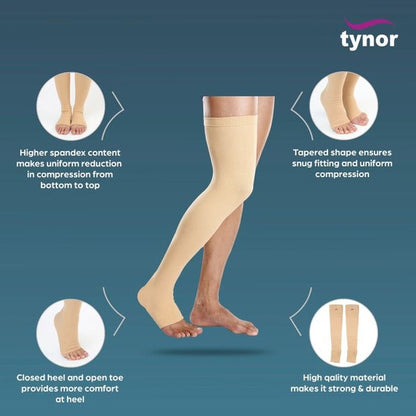 Tynor I15 Compression Stocking Mid Thigh Classic (Pair)