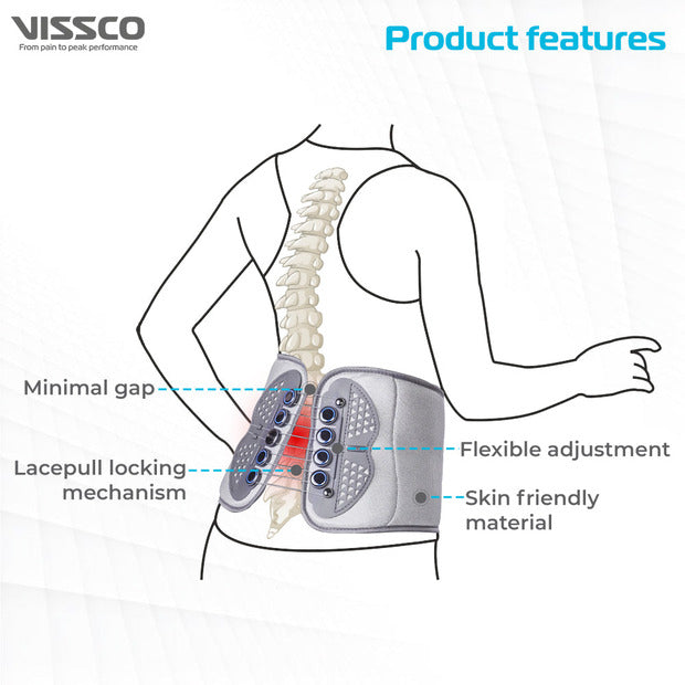 Vissco 0125 Flexi Lacepull LS Belt Back Support