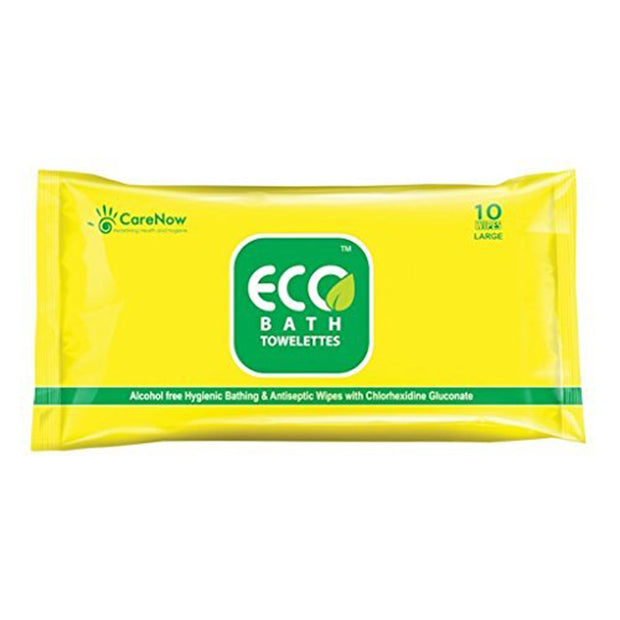 Eco Bath Antiseptic Patient Bathing Wet Towelettes (10Wipes )