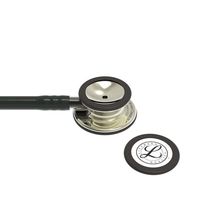 3M™ Littmann® Classic III™ Stethoscope, 5861, Champagne-Finish Chestpiece, Black Tube, Smoke Stem, 27 in, 3 Each/Case
