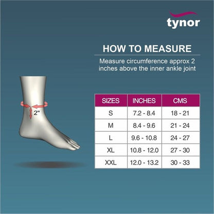 Tynor D25 Anklet Comfeel Pair