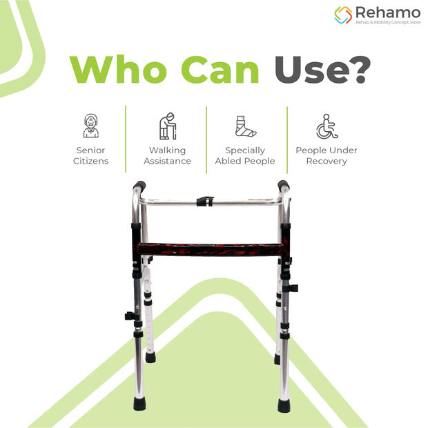 Rehamo Premium Walkie Compact 2 Way Fold Walker