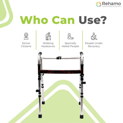 Rehamo Premium Walkie Compact 2 Way Fold Walker