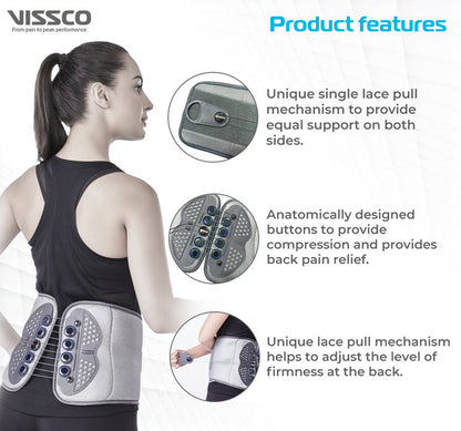 Vissco 0125 Flexi Lacepull LS Belt Back Support