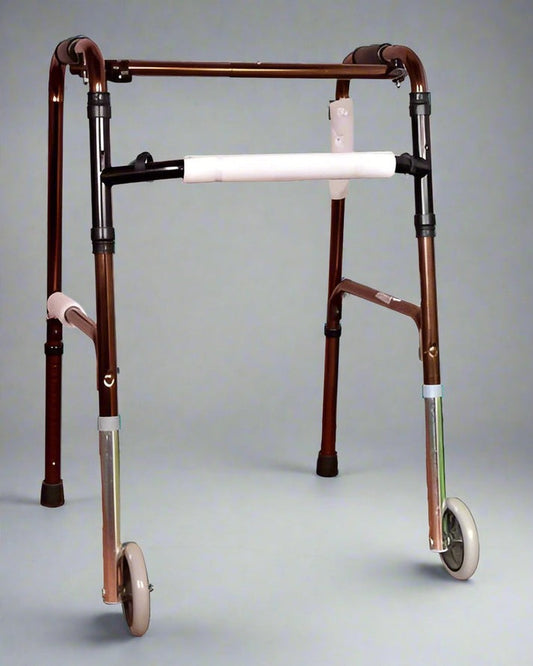 Karma WK51 Bronze Big Wheel Folding Walker For Patient Or Senior Citizen