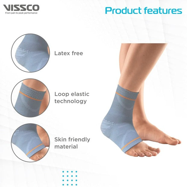 Vissco 5713 Ankle Support With Silicone Pressure Pad