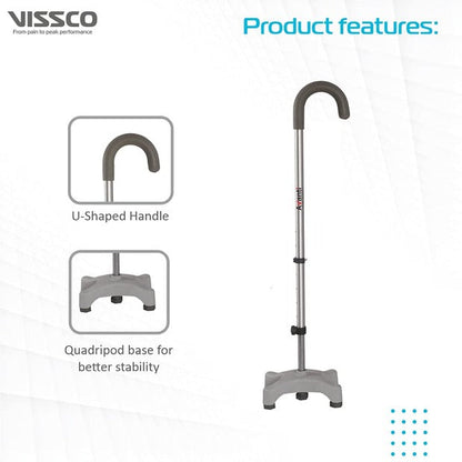 Vissco 0908 Avanti U Shape Quadripod Stick