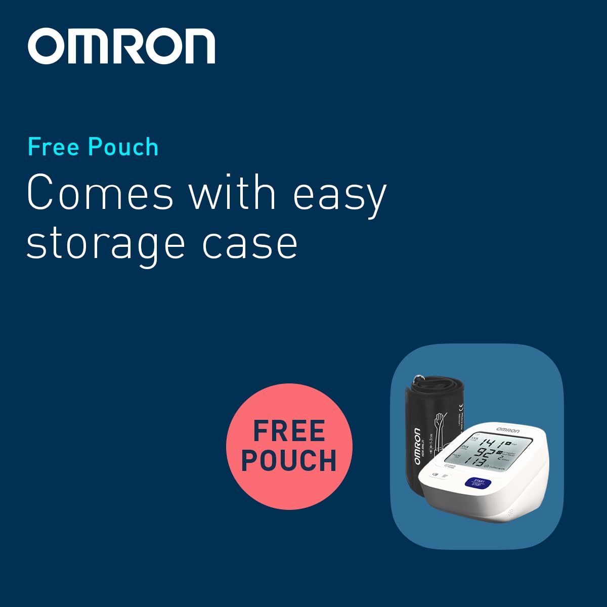 Omron HEM-716A-IN Automatic BP Monitor with Voice Guide (English & Hindi) & Large LCD Display