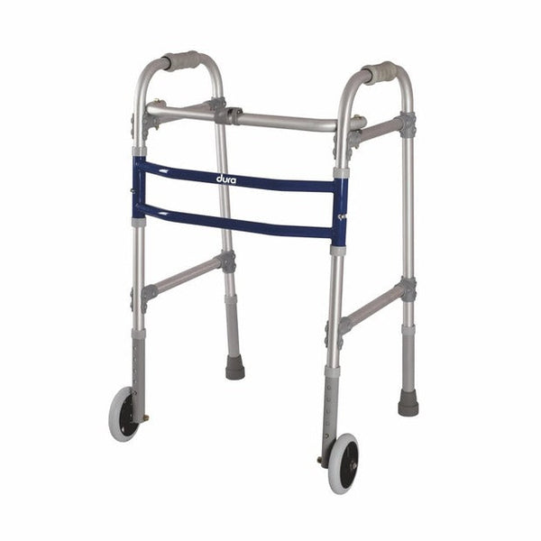 Vissco 2946 Dura Max Aluminium Walker With Straight Big Wheel