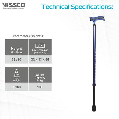 Vissco 2911 Avanti Plus - T Shape Aluminum Single Stick