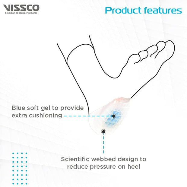 Vissco 0754 Heel Cushion with Blue Spot