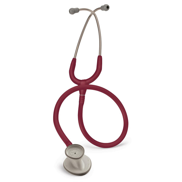 3M™ Littmann® Lightweight II S.E. Stethoscopes, 2451, Standard-Finish Chestpiece, Burgundy Tube, 28 in, 3 Each/Case