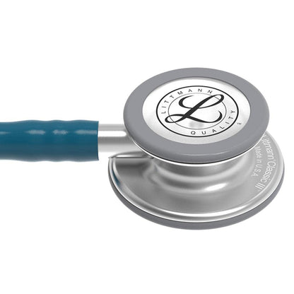 3M™ Littmann® Classic III™ Stethoscope, 5623, Standard-Finish Chestpiece, Caribbean Blue Tube, 27 in, 3 Each/Case