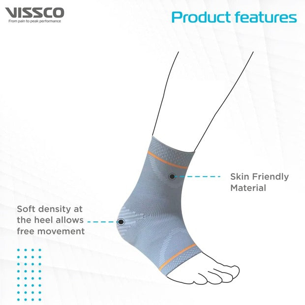 Vissco 5713 Ankle Support With Silicone Pressure Pad