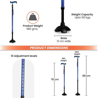 Vissco 2908 Avanti Plus - T Shape Aluminum Stick