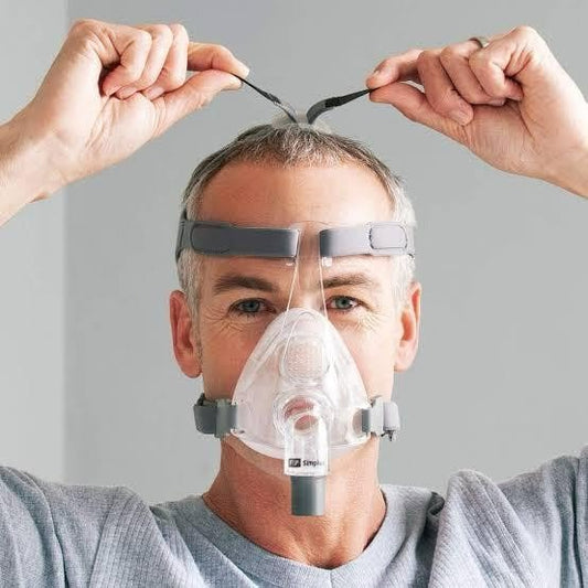 Fisher & Paykel Simplus Full Face Mask Comfortable CPAP/BiPAP Mask with RollFit Seal and ErgoForm Headgear Medium