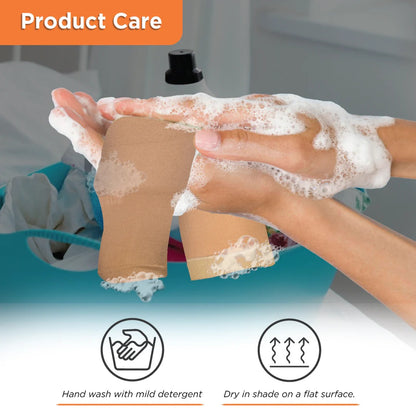 Vissco 5701 Medical Compression Stocking - Class 2 Knee Length | Mild Support | Improves Blood Circulation | Swollen | Tired | Aching Legs (Beige)