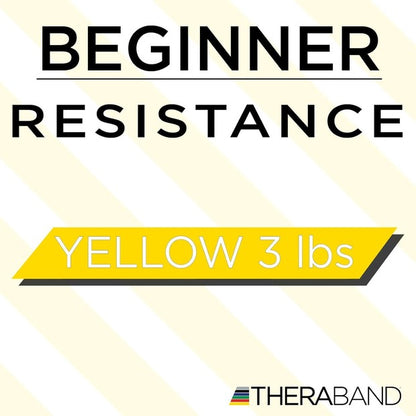 Theraband Resistance Band Loop - Yellow - Thin