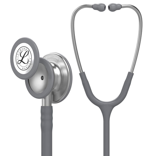 3M™ Littmann® Classic III™ Stethoscope, 5621, Standard-Finish Chestpiece, Gray Tube, 27 in, 3 Each/Case
