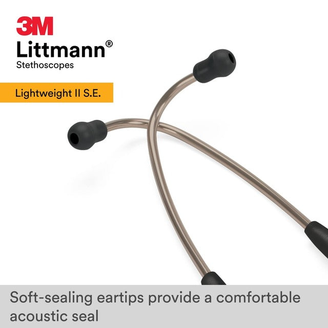 Littmann Lightweight II S.E. Stethoscope 2450 Black Tube - 28 in