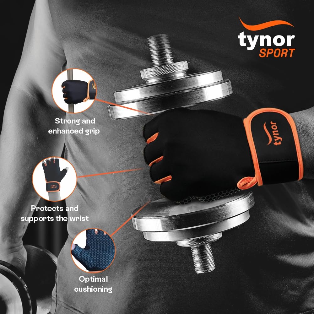 Tynor Tynogrip Gym Gloves with Support