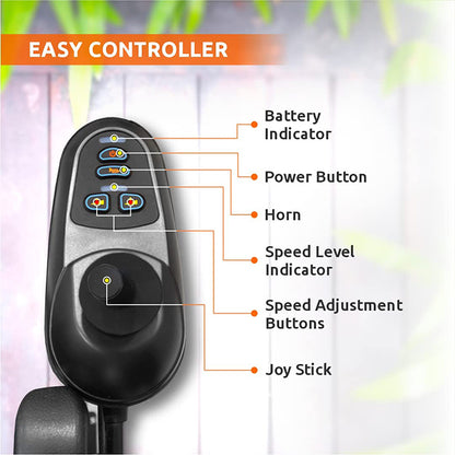 Vissco Single Battery Zip Lite Power Wheelchair On Rent