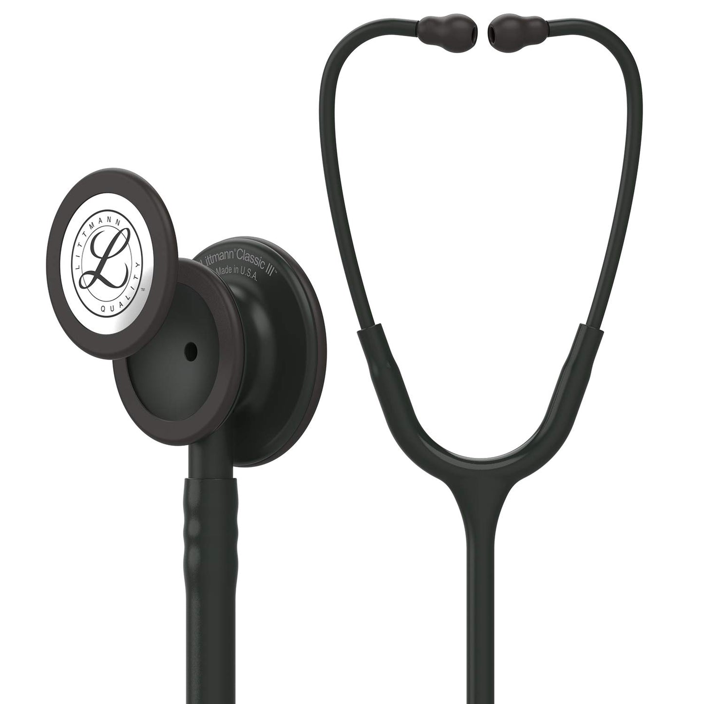 3M™ Littmann® Classic III™ Stethoscope, 5803, Black Edition Chestpiece, Black Tube, 27 inch, 3 Each/Case