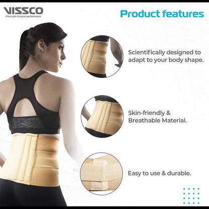 Vissco 0112 Sacro Lumbar Belt 12" Back Double Strap