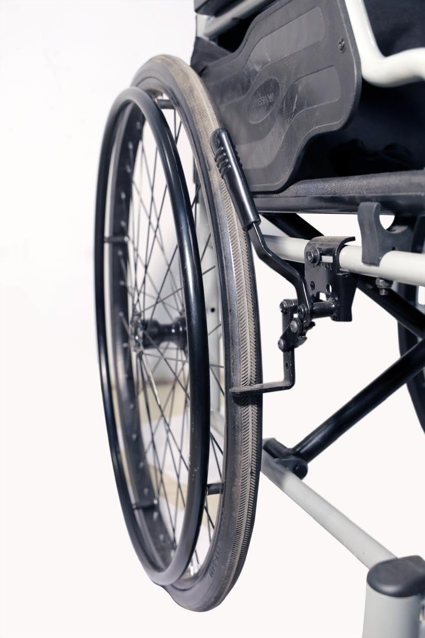 Forza Freedom Panther Self Propelled/Attendant Driven Economy Wheelchair | Mild Steel | Lightweight Foldable Design | 8” PU Castor & 24” Rear Wheel | Weight Capacity 100 kg