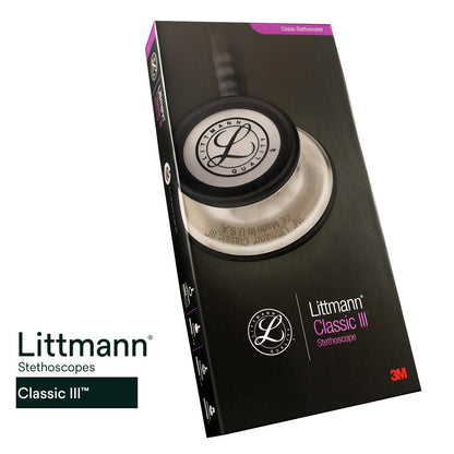 3M™ Littmann® Classic III™ Stethoscope, 5630, Standard-Finish Chestpiece, Ceil Blue Tube, 27 in, 3 Each/Case