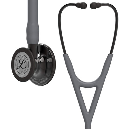 3M™ Littmann® Cardiology IV™ Stethoscope, High Polish Smoke Chestpiece, Gray Tube, Smoke Stem and Headset, 6238