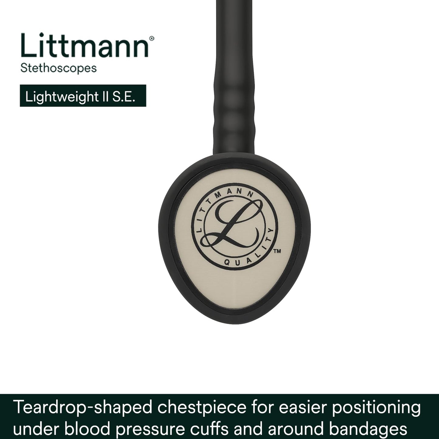 3M™ Littmann®  Lightweight II S.E. Stethoscopes 2450, Black Tube, 28 inch, 3 Each/Case