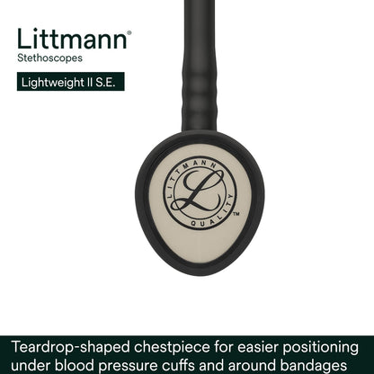 3M™ Littmann®  Lightweight II S.E. Stethoscopes 2450, Black Tube, 28 inch, 3 Each/Case