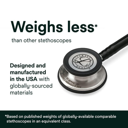 3M™ Littmann® Classic III™ Stethoscope, 5864, Champagne-Finish Chestpiece, Burgundy Tube, Smoke Stem, 27 in, 3 Each/Case