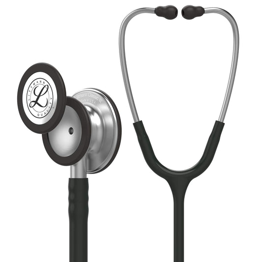 3M™ Littmann® Classic III™ Stethoscope, 5620, Standard-Finish Chestpiece, Black Tube, 27 in, 3 Each/Case