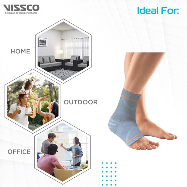 Vissco 5713 Ankle Support With Silicone Pressure Pad