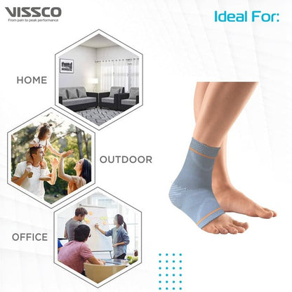 Vissco 5713 Ankle Support With Silicone Pressure Pad