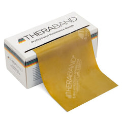 Theraband Gold Professional Latex Resistance Bands Max Strength 5feet - Gold