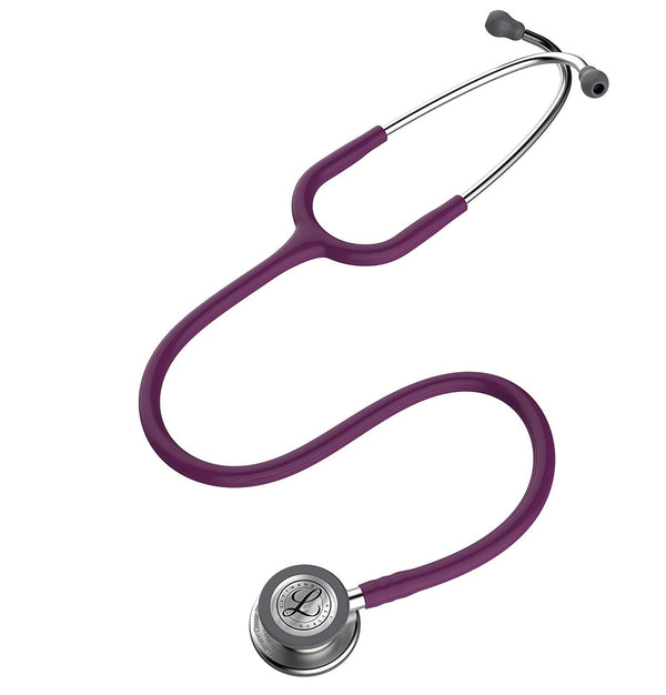 3M™ Littmann® Classic III™ Stethoscope, 5831, Standard-Finish Chestpiece, Plum Tube, 27 in, 3 Each/Case