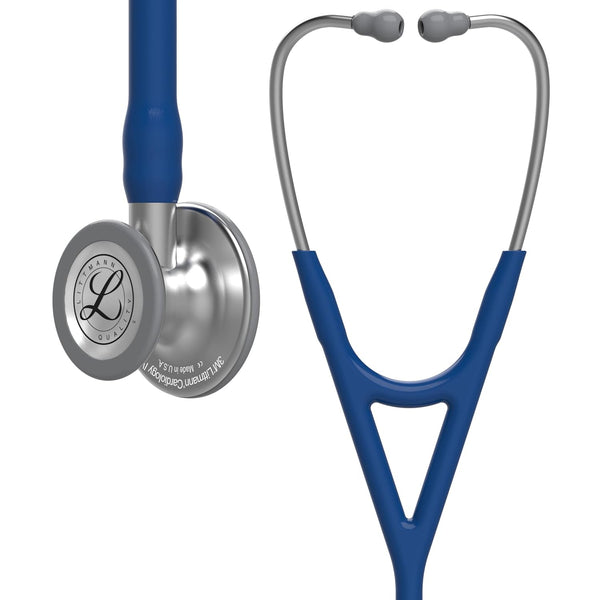 3M™ Littmann® Cardiology IV™ Stethoscope, 6154, Standard-Finish Chestpiece, Navy Blue Tube, Stainless Stem, 3 Each/Case