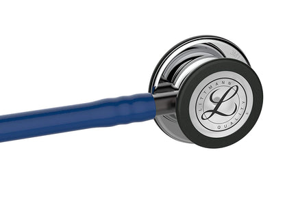 3M™ Littmann® Classic III™ Monitoring Stethoscope, 5863, Mirror - Finish Chestpiece, Navy Blue Tube, Smoke Stem