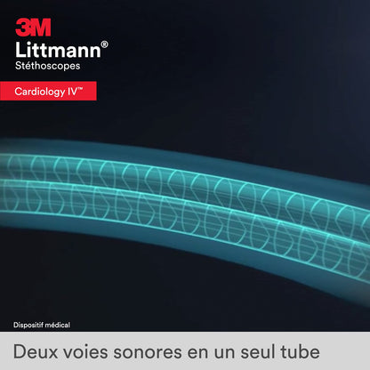 3M™ Littmann® Cardiology IV™ Stethoscope, 6154, Standard-Finish Chestpiece, Navy Blue Tube, Stainless Stem, 3 Each/Case